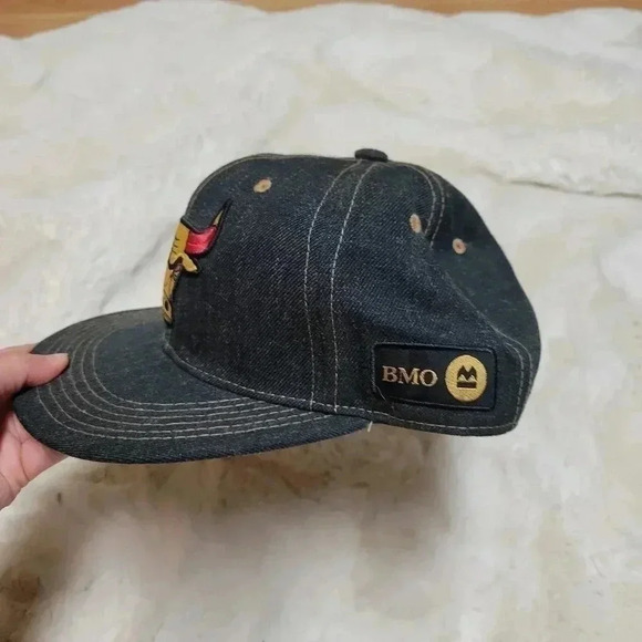 Chicago Bulls NBA Snapback SGA Denim Hat Cap BMO Melonwear 2018 2019 Rare - Picture 3 of 5